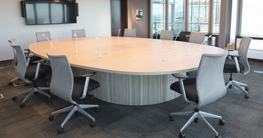 the right boardroom table