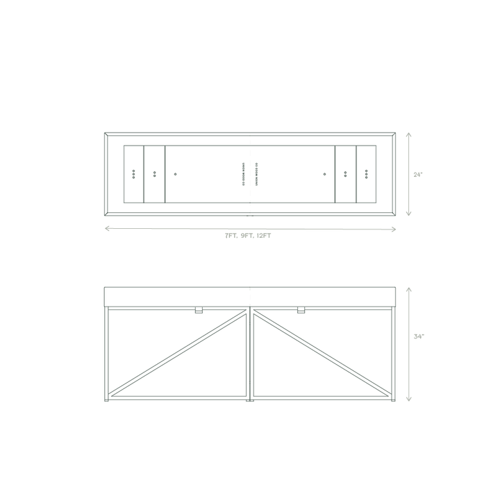 outdoor shuffleboard dimensions