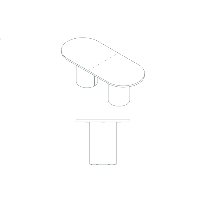 column dining table  drawings