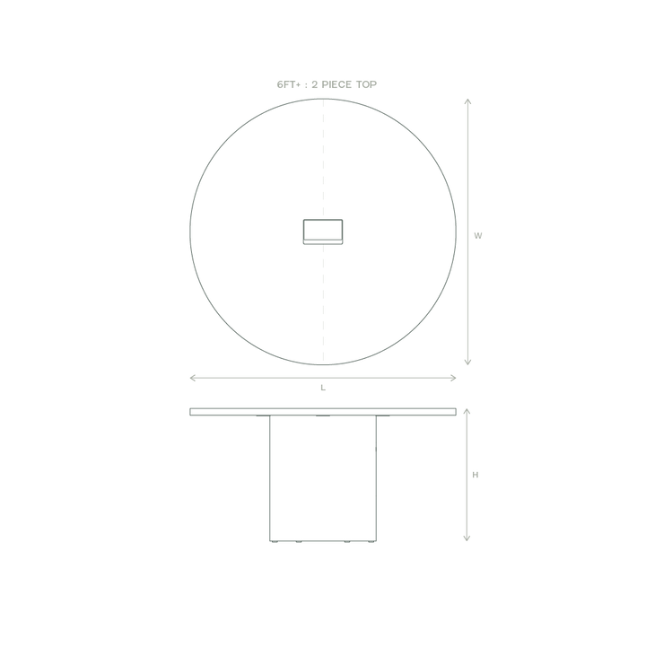 column round meeting table