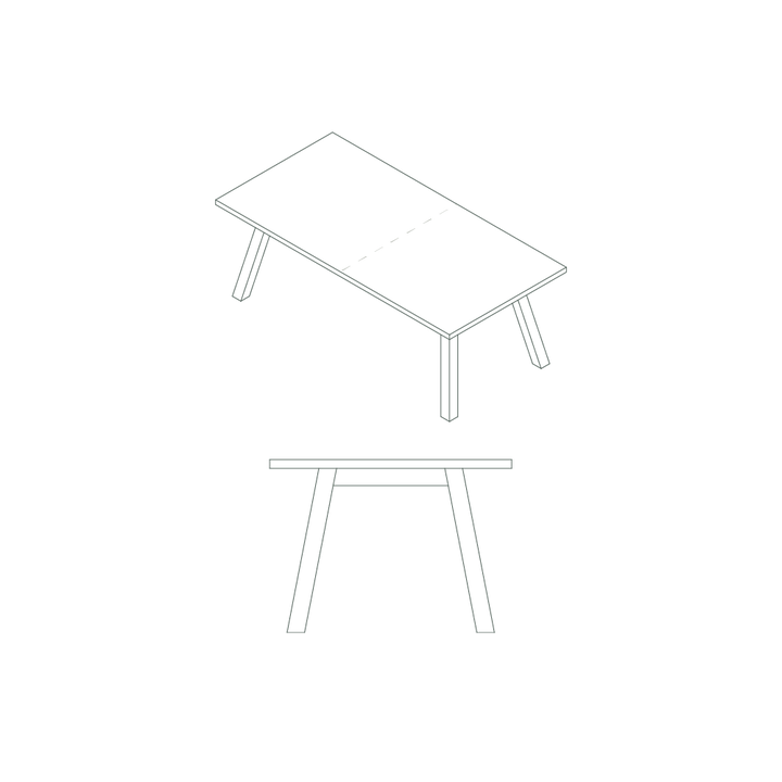 fyra dining table drawings