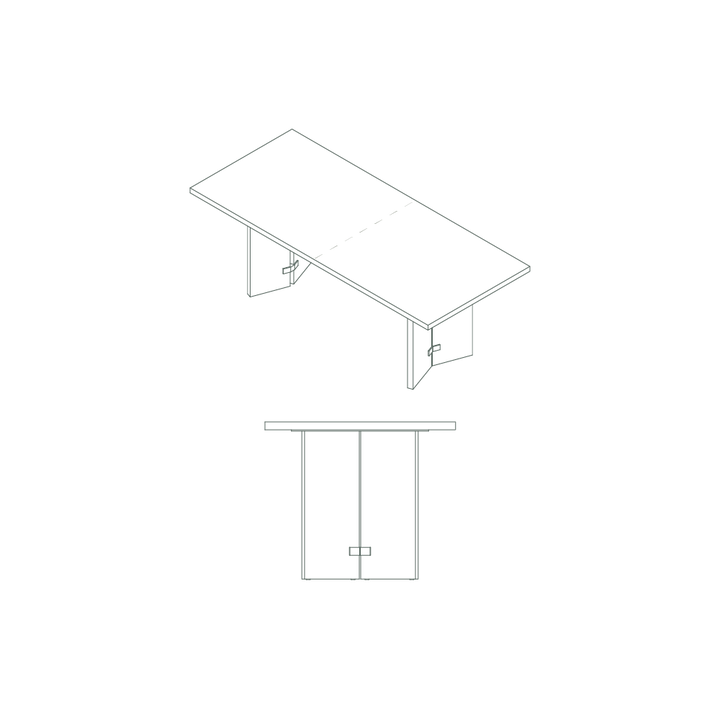 partition dining table drawings
