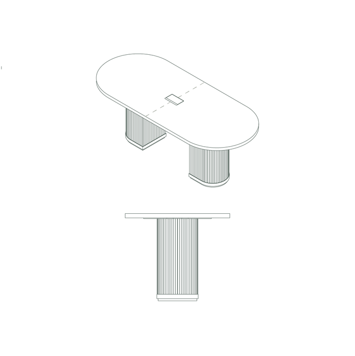 radius table drawing