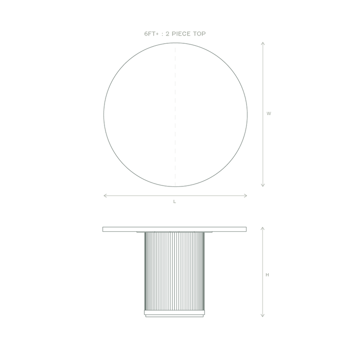 Round Wood Dining Table | Round Pedestal Dining Table – Union Wood Co