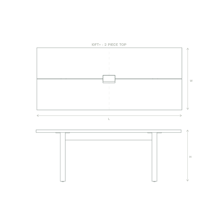 rift conference table dimensions