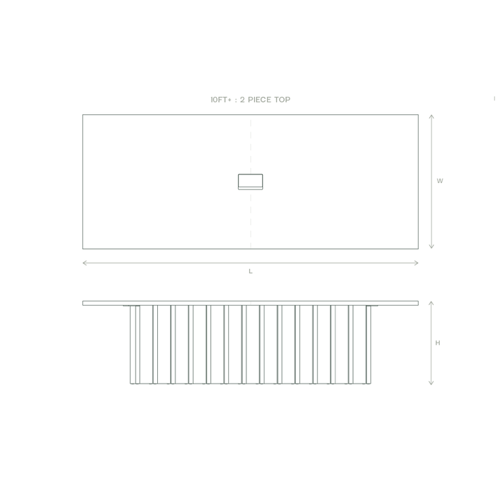 slant conference table dimensions