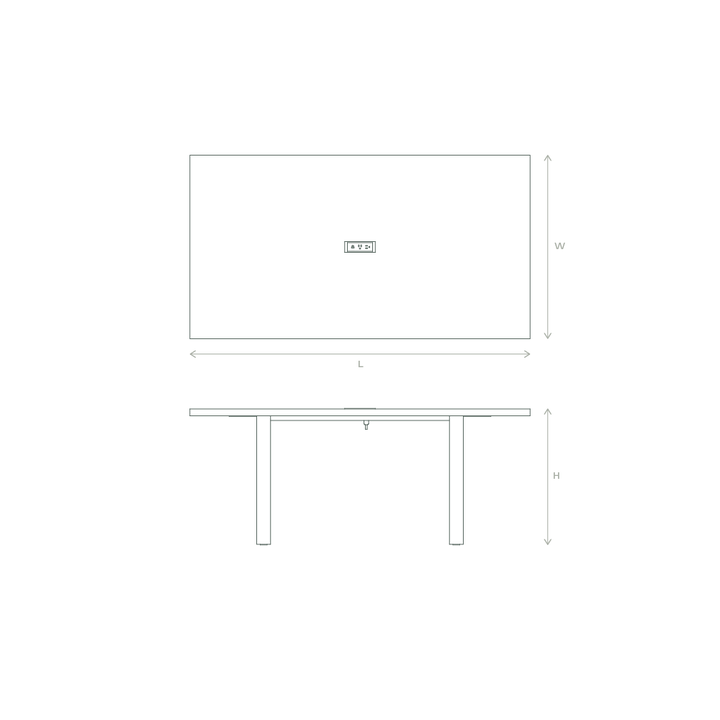 taper conference table dimensions