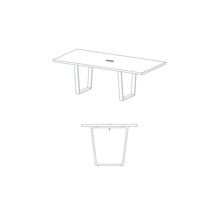 taper conference table drawings