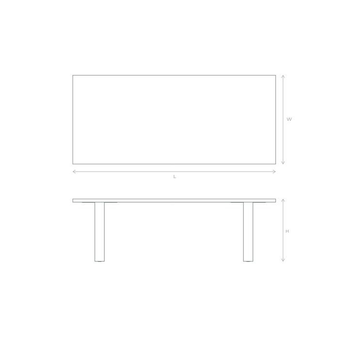 rectangular dining table dimensions