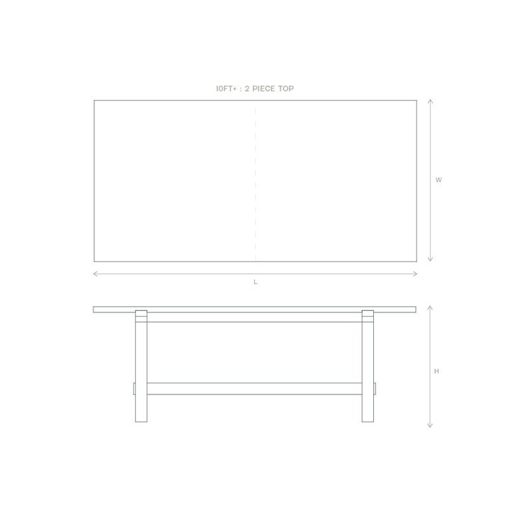 winston dining table dimensions