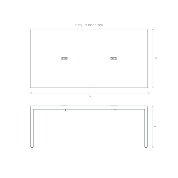 workshop conference table dimensions