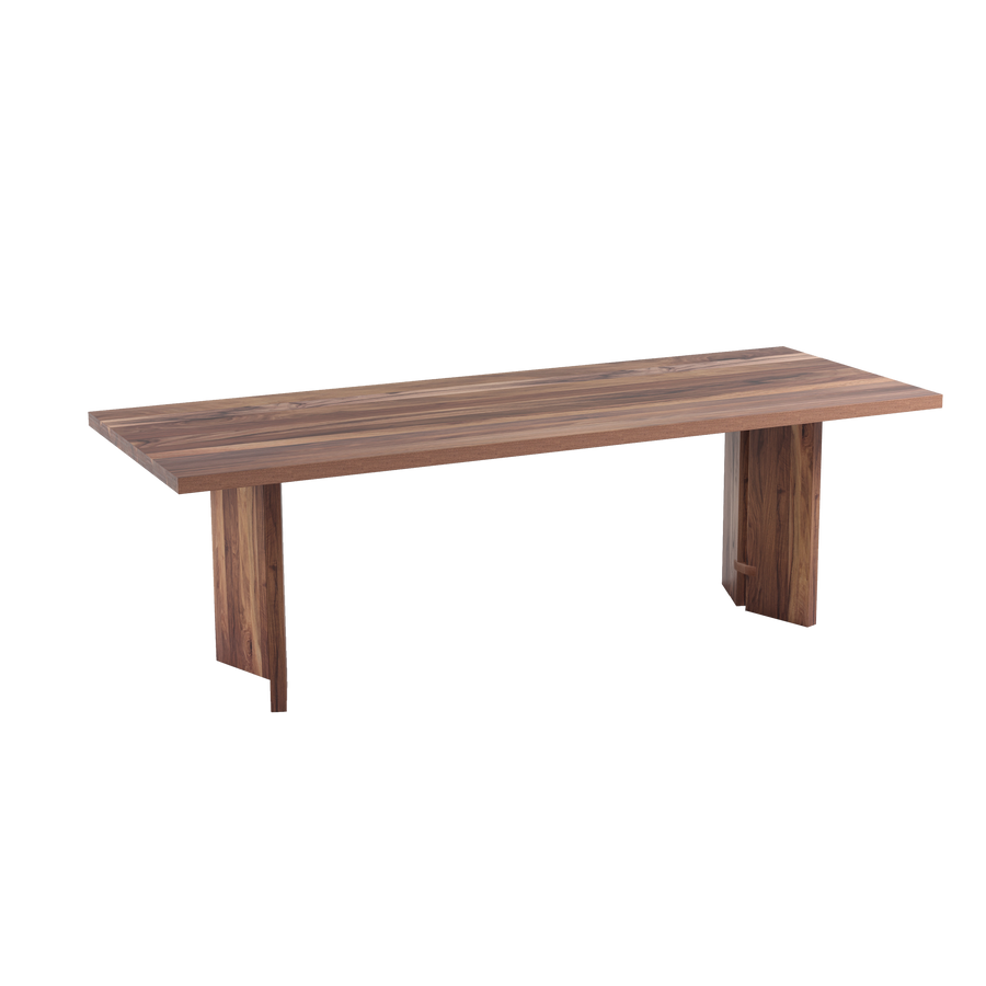 natural wood dining table