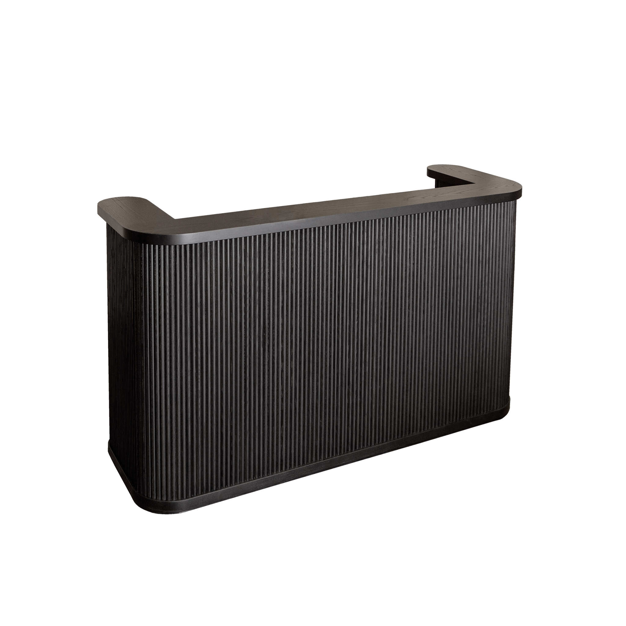 Reception Desk Canada Fluted Reception Desk in Wood Union Wood Co