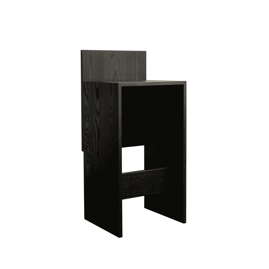 solid wood bar stool