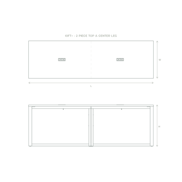 stable standing table dimensions