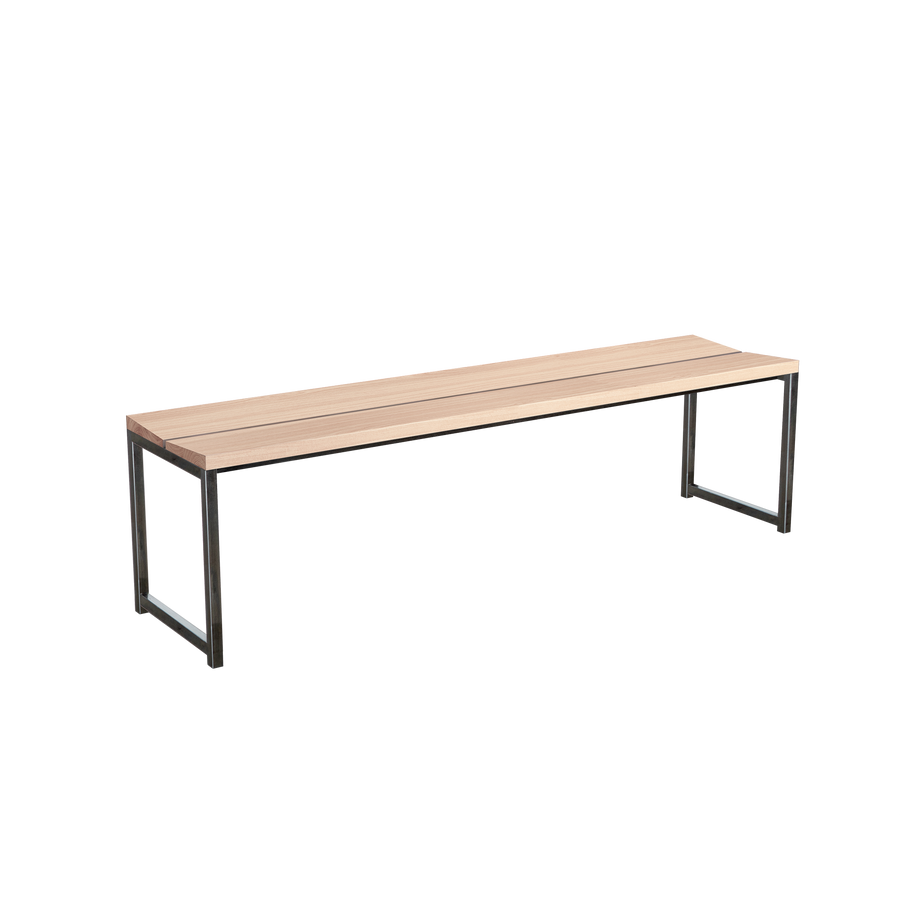 Industrial Style Bench Seat Wood and Metal Bench Canada Union Wood Co