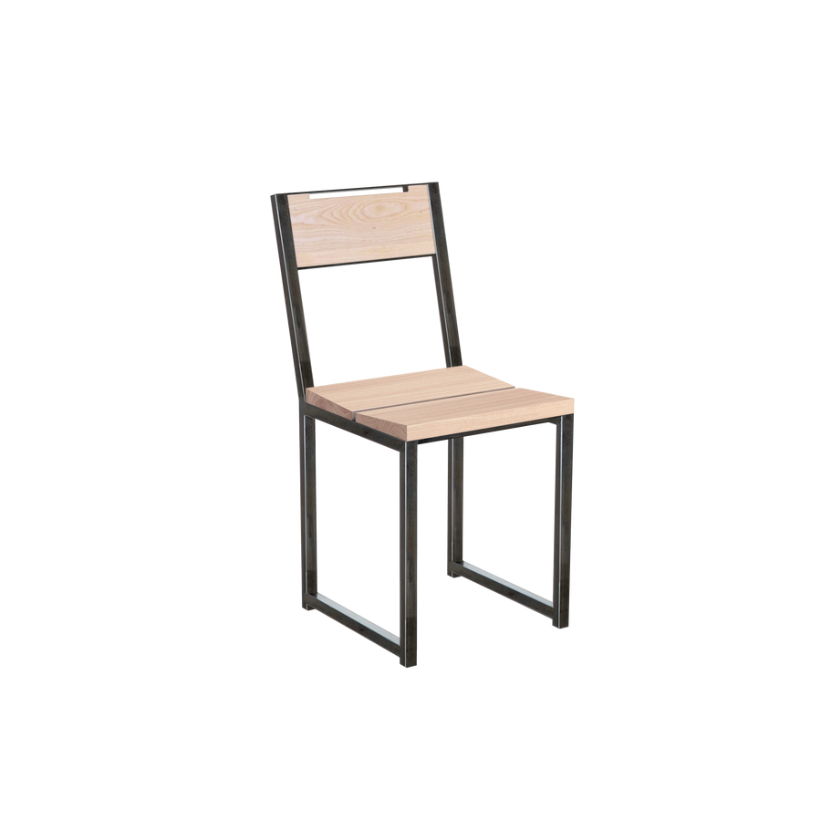 Metal and Wood Dining Chair Industrial Dining Chair Canada