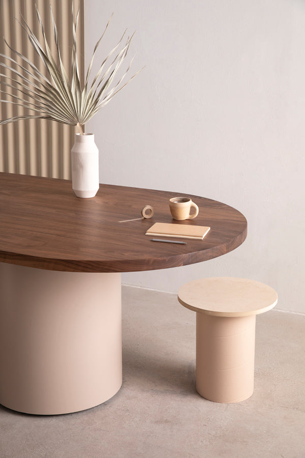 modern dining table rounded top