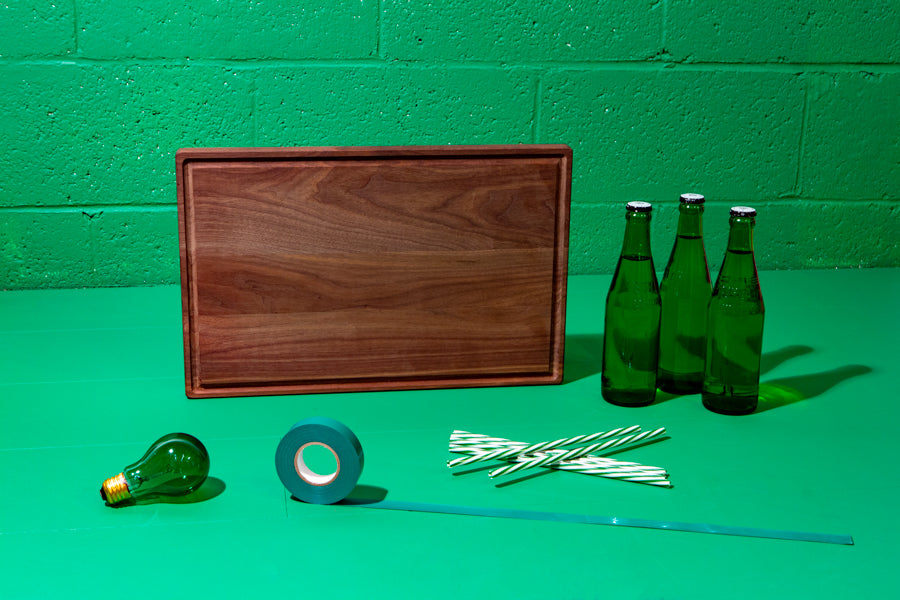 solid walnut personalized cutting board