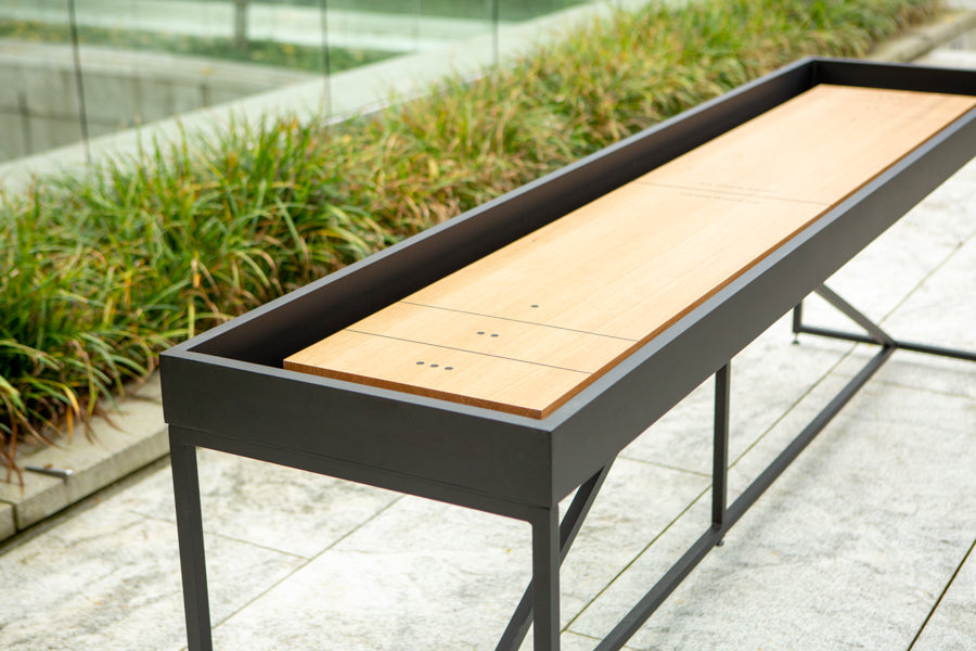 modern outdoor game table