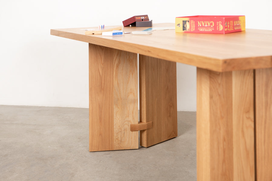 light wooden table
