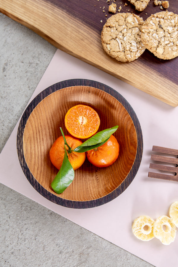 wood fruit bowl