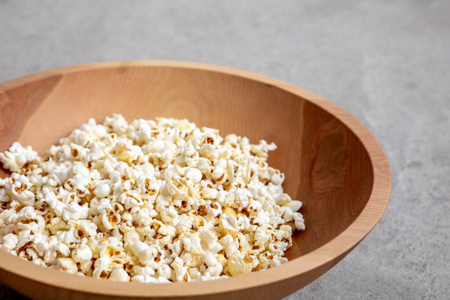 wood popcorn bowl