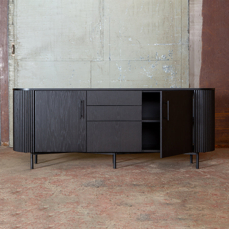 modern sideboard in black wood