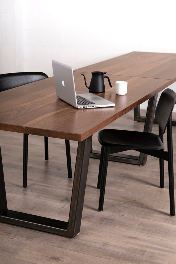 solid wood boardroom table