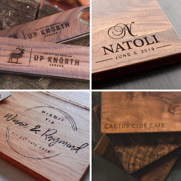 wood gift engraving examples