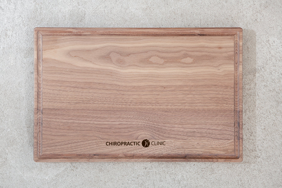 personalized cutting board with juice groove