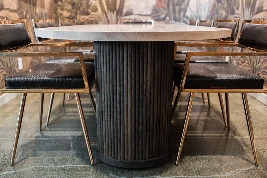 Radius Conference Table Modern Conference Table Design | Fluted Wood Pedestals β Union Wood Co
