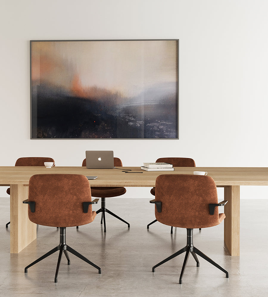 custom wood conference table 