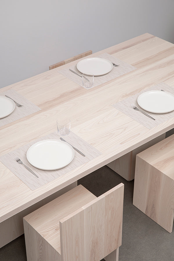 wood minimalist dining table