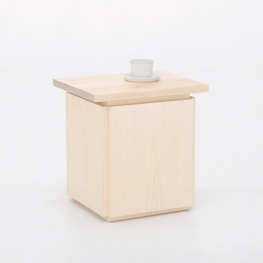 wood block side table canada