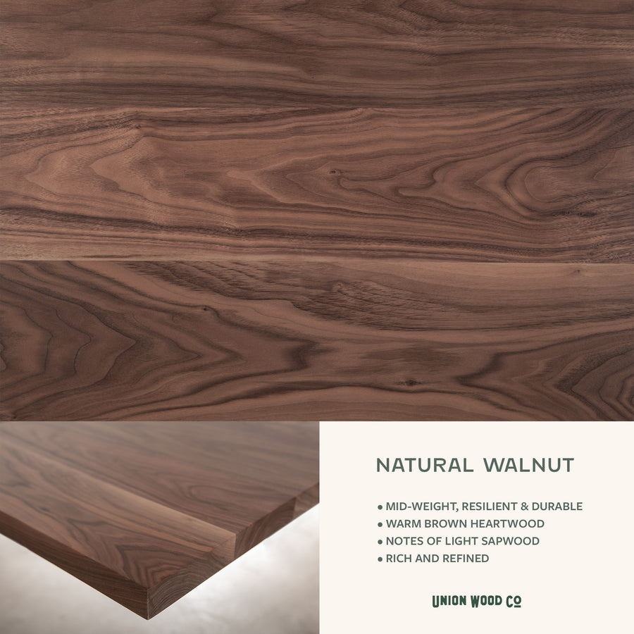 Materials - Solid Woods, Finishes & Metals – Union Wood Co